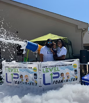 Kids enjoying a foam party moment 1
