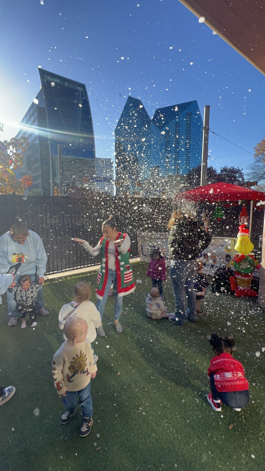Kids enjoying a snow party experience